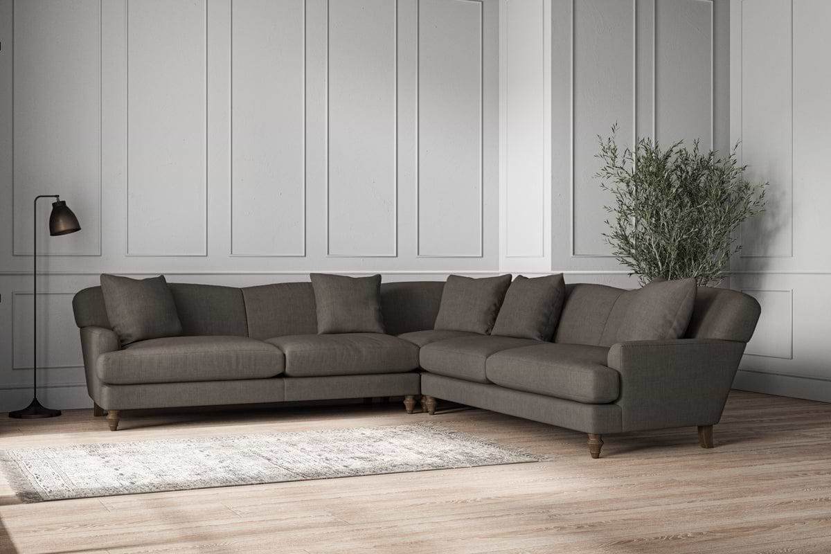 Deni Grand Corner Sofa - Brera Linen Granite-MAKE TO ORDER-Nkuku