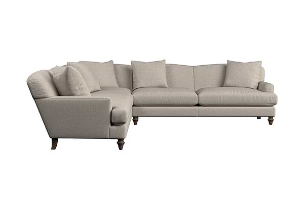 Deni Grand Corner Sofa - Brera Linen Natural-MAKE TO ORDER-Nkuku