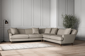 Deni Grand Corner Sofa - Recycled Cotton Flax-MAKE TO ORDER-Nkuku