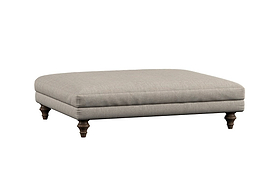 Deni Grand Footstool - Brera Linen Charcoal