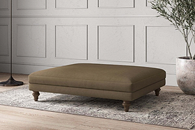 Deni Grand Footstool - Brera Linen Chestnut