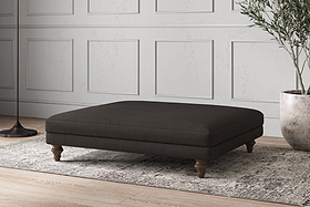 Deni Grand Footstool - Brera Linen Espresso