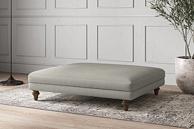 Deni Grand Footstool - Brera Linen Smoke