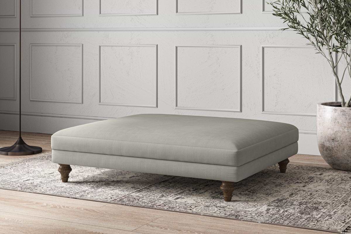 Deni Grand Footstool - Brera Linen Smoke