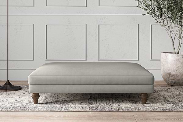 Deni Grand Footstool - Brera Linen Smoke