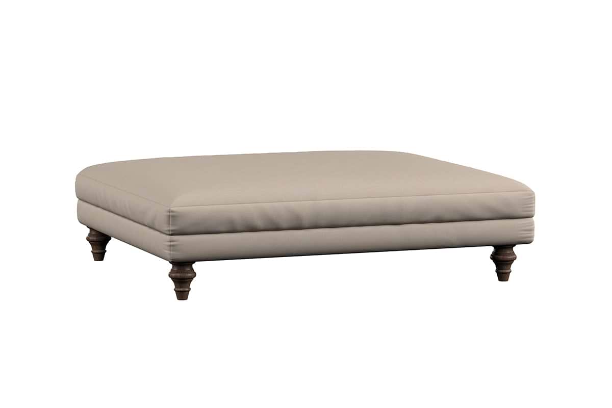 Deni Grand Footstool - Recycled Cotton Navy