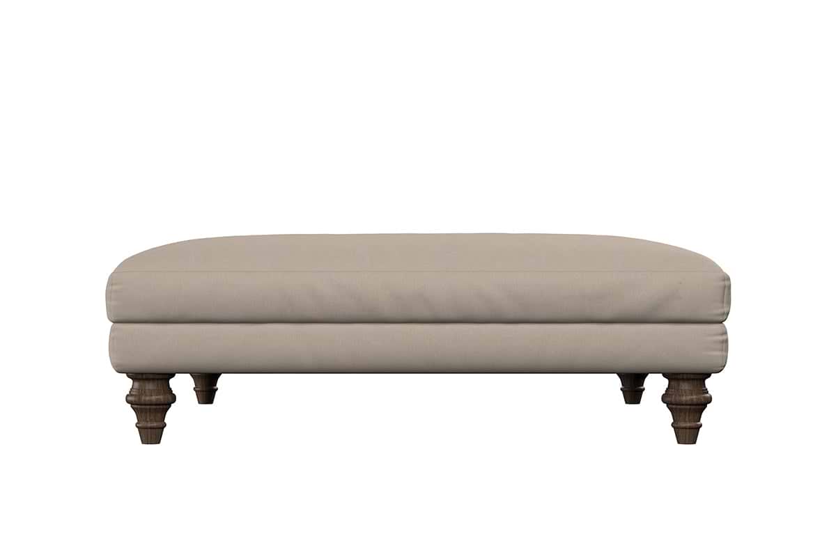 Deni Grand Footstool - Recycled Cotton Seaspray