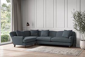 Deni Grand Left Hand Corner Sofa - Brera Linen Dusk-MAKE TO ORDER-Nkuku