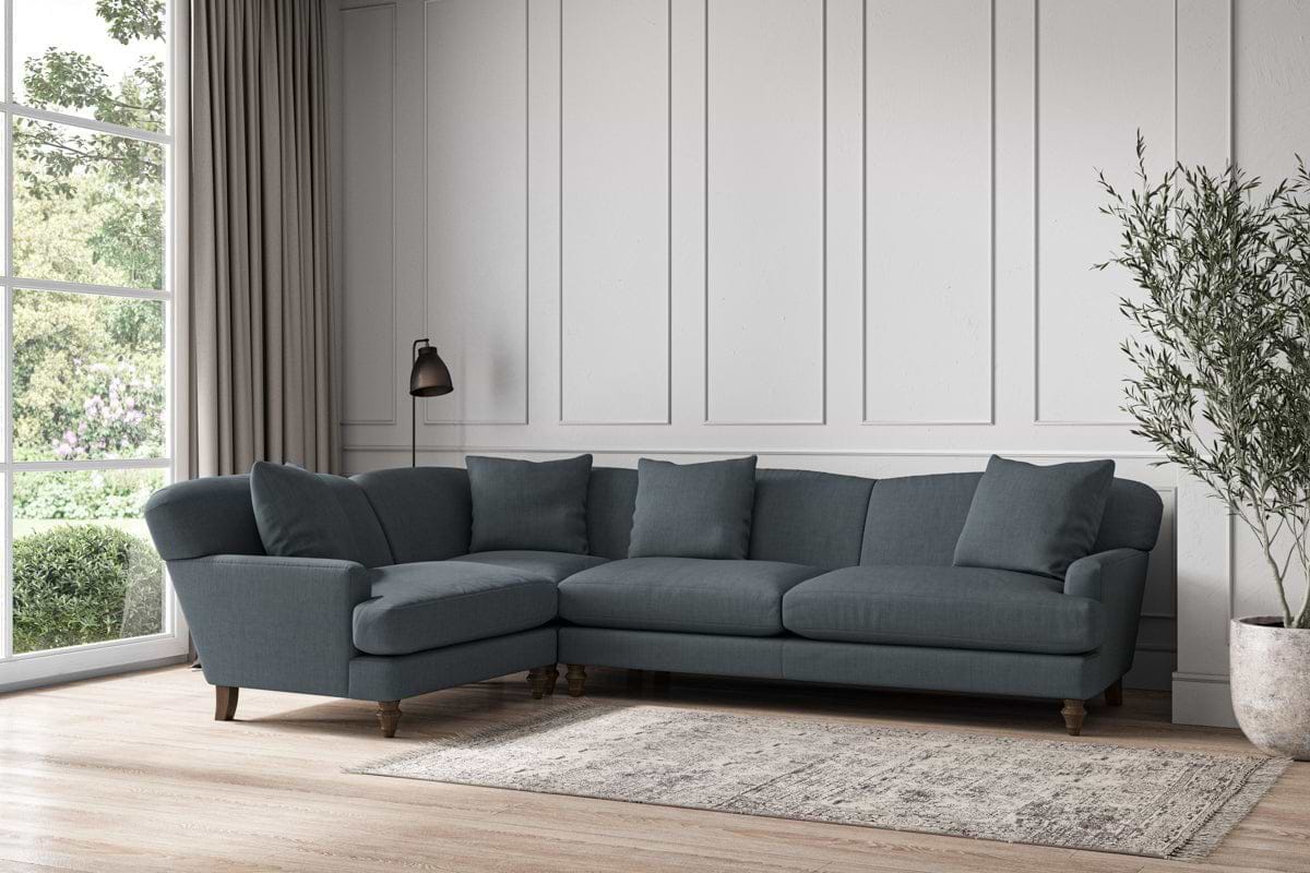Deni Grand Left Hand Corner Sofa - Brera Linen Dusk-MAKE TO ORDER-Nkuku