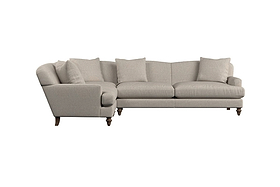 Deni Grand Left Hand Corner Sofa - Brera Linen Jade