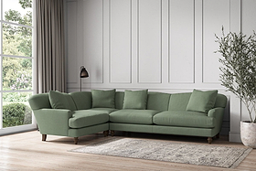 Deni Grand Left Hand Corner Sofa - Brera Linen Jade