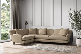 Deni Grand Left Hand Corner Sofa - Brera Linen Pebble