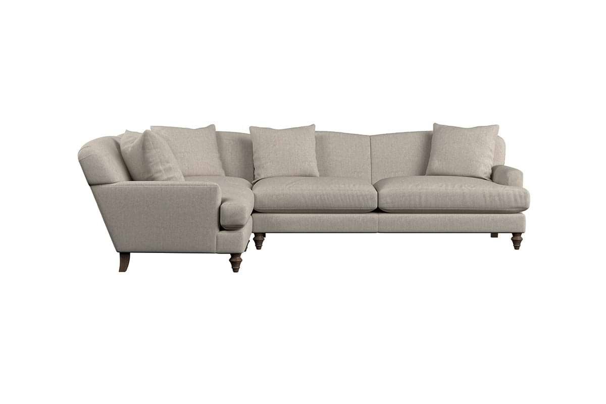 Deni Grand Left Hand Corner Sofa - Brera Linen Pebble