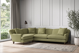 Deni Grand Left Hand Corner Sofa - Brera Linen Sage-MAKE TO ORDER-Nkuku