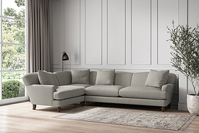 Deni Grand Left Hand Corner Sofa - Brera Linen Smoke