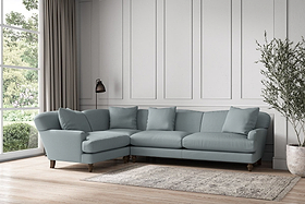 Deni Grand Left Hand Corner Sofa - Recycled Cotton Horizon-MAKE TO ORDER-Nkuku