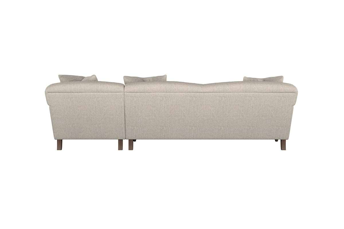 Deni Grand Right Hand Chaise Sofa - Brera Linen Charcoal