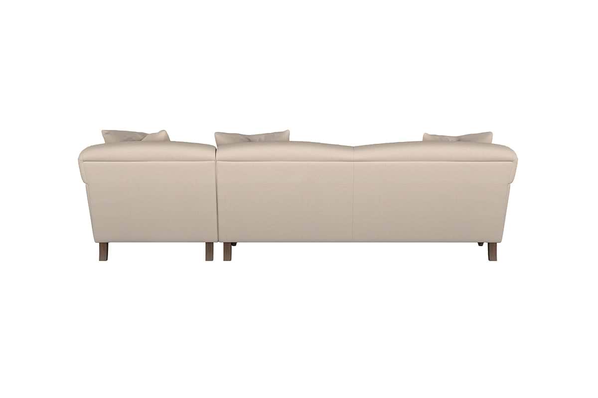 Deni Grand Right Hand Chaise Sofa - Recycled Cotton Seaspray