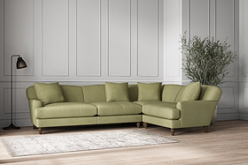Deni Grand Right Hand Corner Sofa - Brera Linen Sage