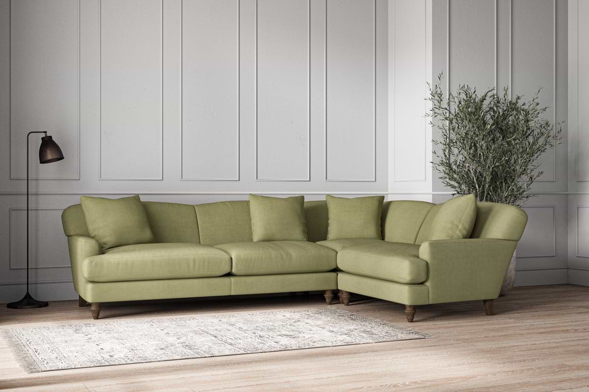 Deni Grand Right Hand Corner Sofa - Brera Linen Sage