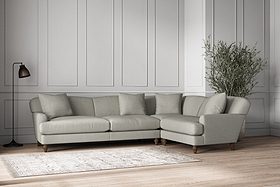 Deni Grand Right Hand Corner Sofa - Brera Linen Smoke