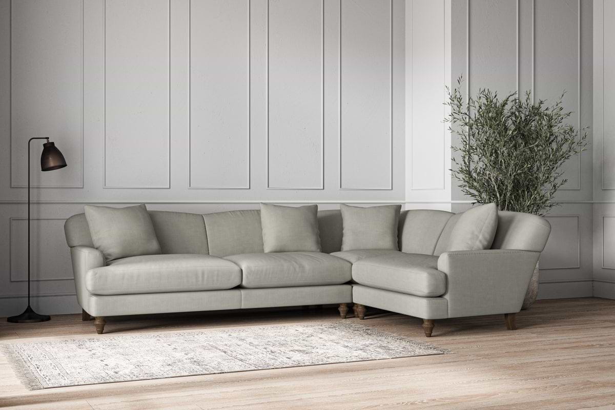 Deni Grand Right Hand Corner Sofa - Brera Linen Smoke