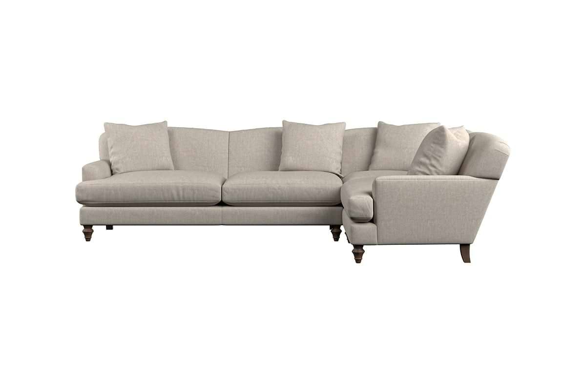 Deni Grand Right Hand Corner Sofa - Brera Linen Smoke