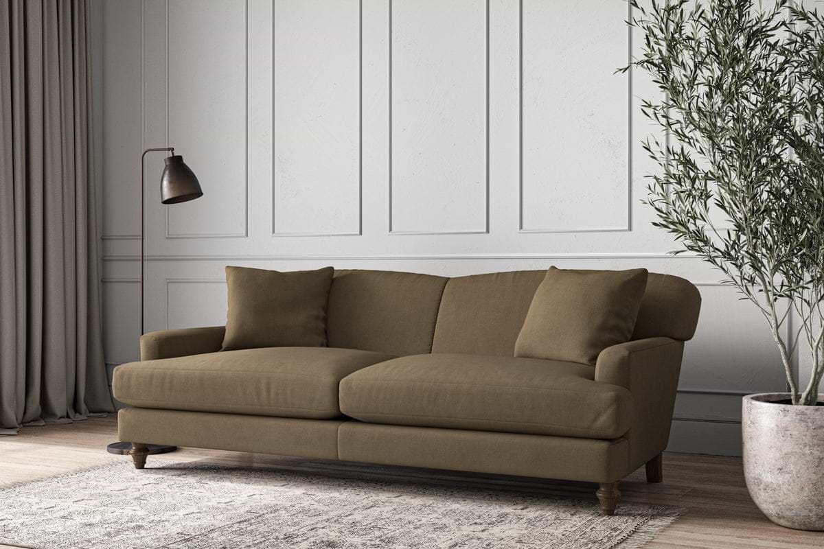 Deni Grand Sofa - Brera Linen Chestnut-MAKE TO ORDER-Nkuku