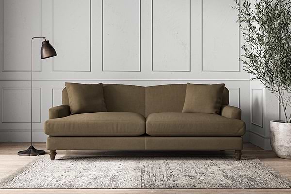 Deni Grand Sofa - Brera Linen Chestnut-MAKE TO ORDER-Nkuku