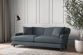 Deni Grand Sofa - Brera Linen Dusk-MAKE TO ORDER-Nkuku