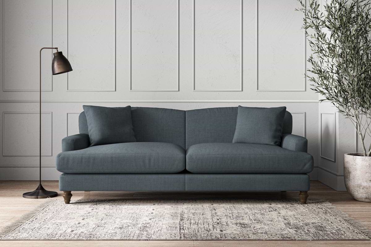Deni Grand Sofa - Brera Linen Dusk-MAKE TO ORDER-Nkuku