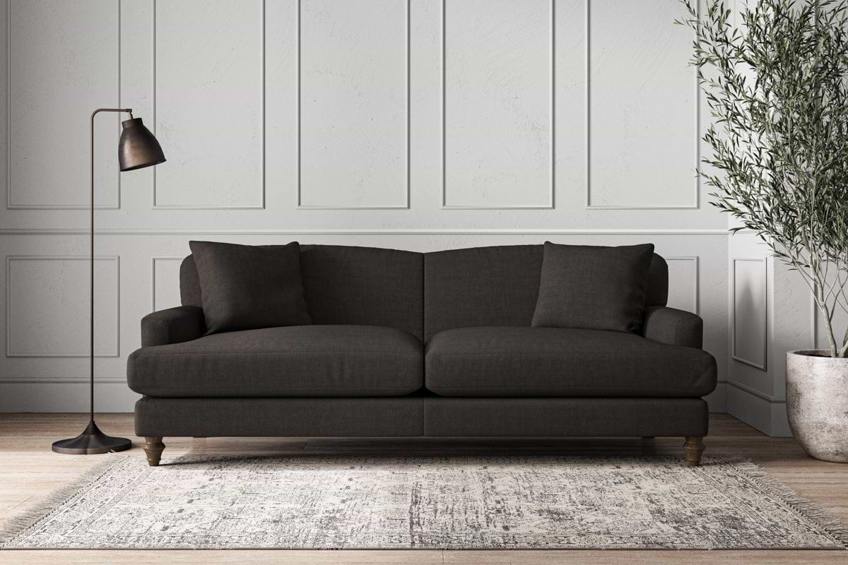 Deni Grand Sofa - Brera Linen Espresso-MAKE TO ORDER-Nkuku