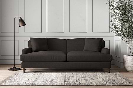 Deni Grand Sofa - Brera Linen Espresso-MAKE TO ORDER-Nkuku