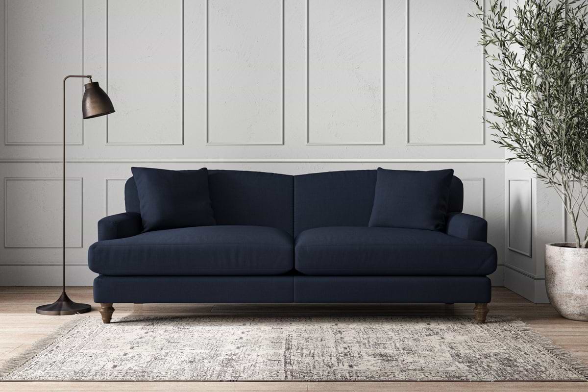 Deni Grand Sofa - Brera Linen Indigo-MAKE TO ORDER-Nkuku