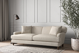 Deni Grand Sofa - Brera Linen Natural-MAKE TO ORDER-Nkuku