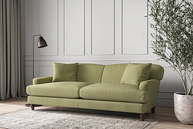 Deni Grand Sofa - Brera Linen Sage-MAKE TO ORDER-Nkuku
