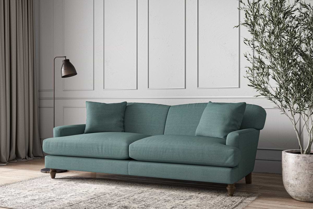 Deni Grand Sofa - Recycled Cotton Airforce-MAKE TO ORDER-Nkuku