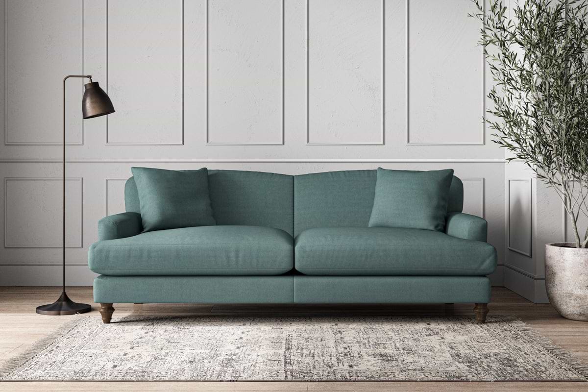 Deni Grand Sofa - Recycled Cotton Airforce-MAKE TO ORDER-Nkuku