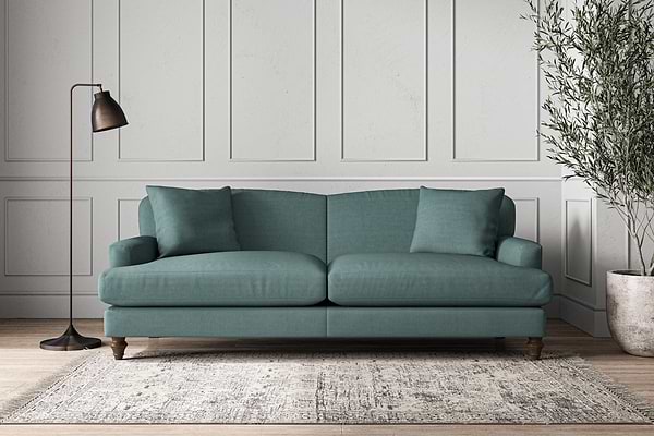 Deni Grand Sofa - Recycled Cotton Airforce-MAKE TO ORDER-Nkuku