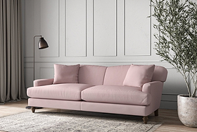 Deni Grand Sofa - Recycled Cotton Lavender-MAKE TO ORDER-Nkuku