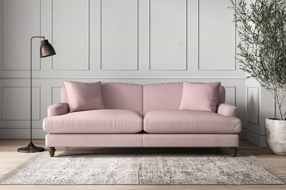 Deni Grand Sofa - Recycled Cotton Lavender-MAKE TO ORDER-Nkuku