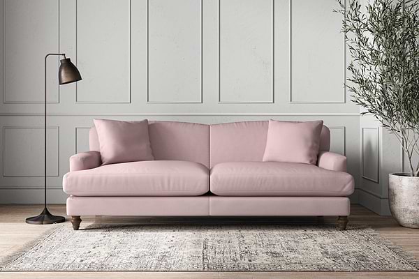 Deni Grand Sofa - Recycled Cotton Lavender-MAKE TO ORDER-Nkuku