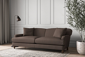 Deni Grand Sofa - Recycled Cotton Mocha-MAKE TO ORDER-Nkuku