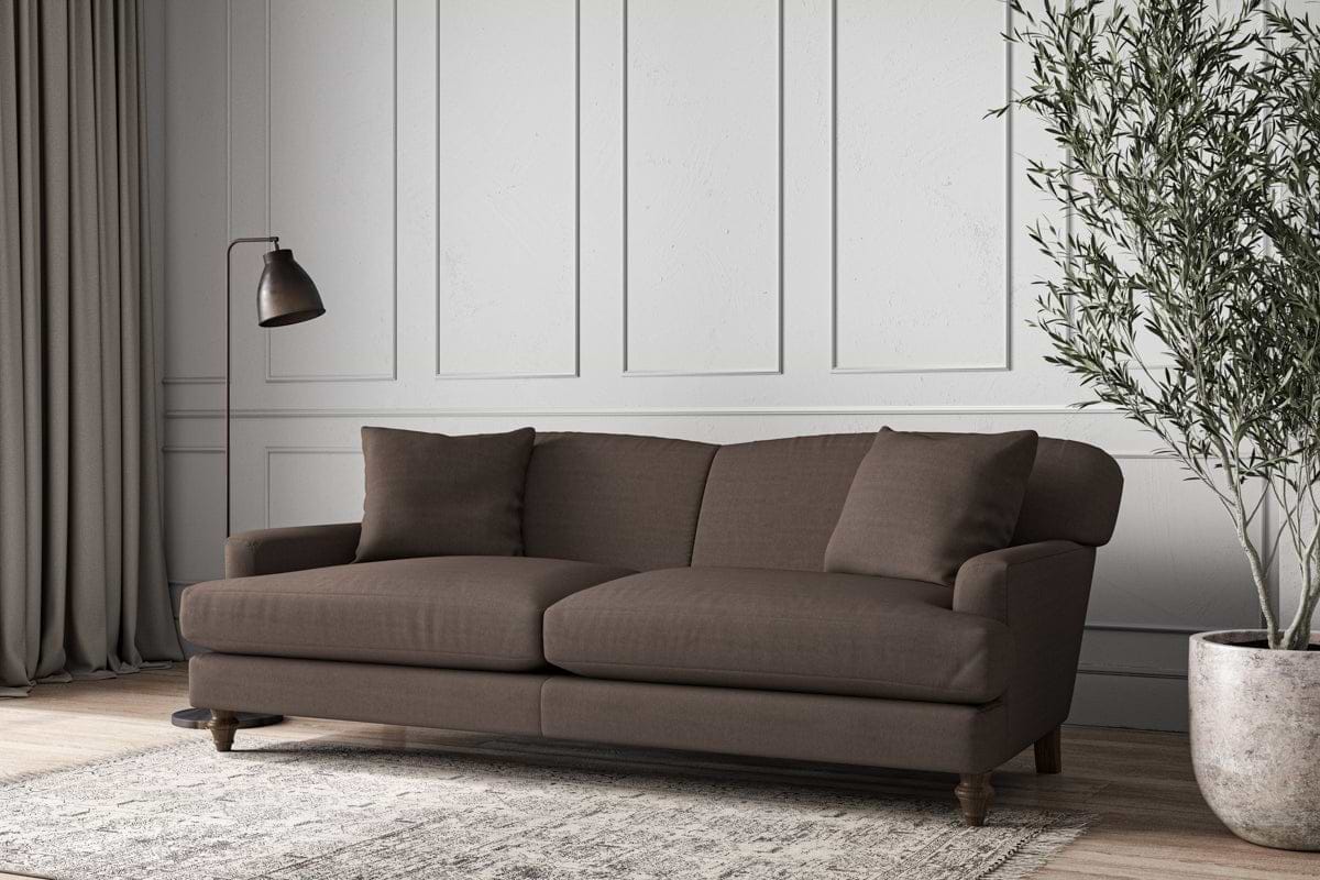 Deni Grand Sofa - Recycled Cotton Mocha-MAKE TO ORDER-Nkuku