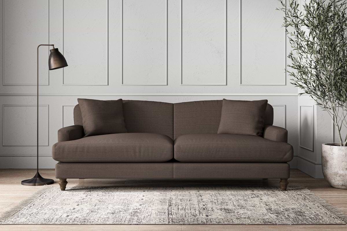 Deni Grand Sofa - Recycled Cotton Mocha-MAKE TO ORDER-Nkuku