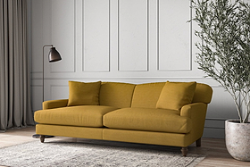 Deni Grand Sofa - Recycled Cotton Ochre-MAKE TO ORDER-Nkuku