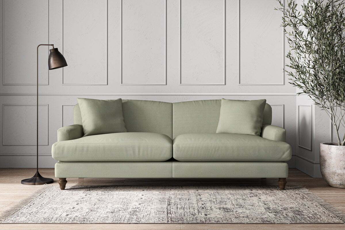 Deni Grand Sofa - Recycled Cotton Seaspray-MAKE TO ORDER-Nkuku