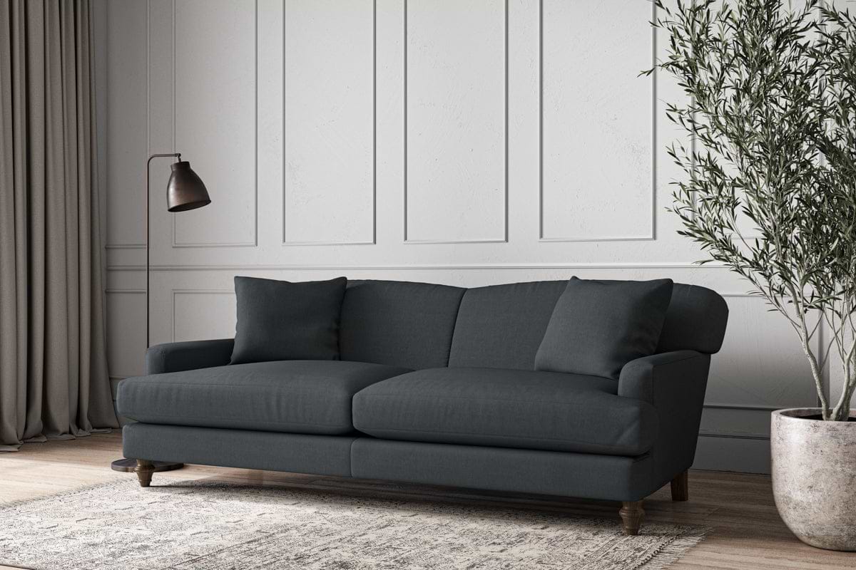 Deni Grand Sofa - Recycled Cotton Thunder-MAKE TO ORDER-Nkuku