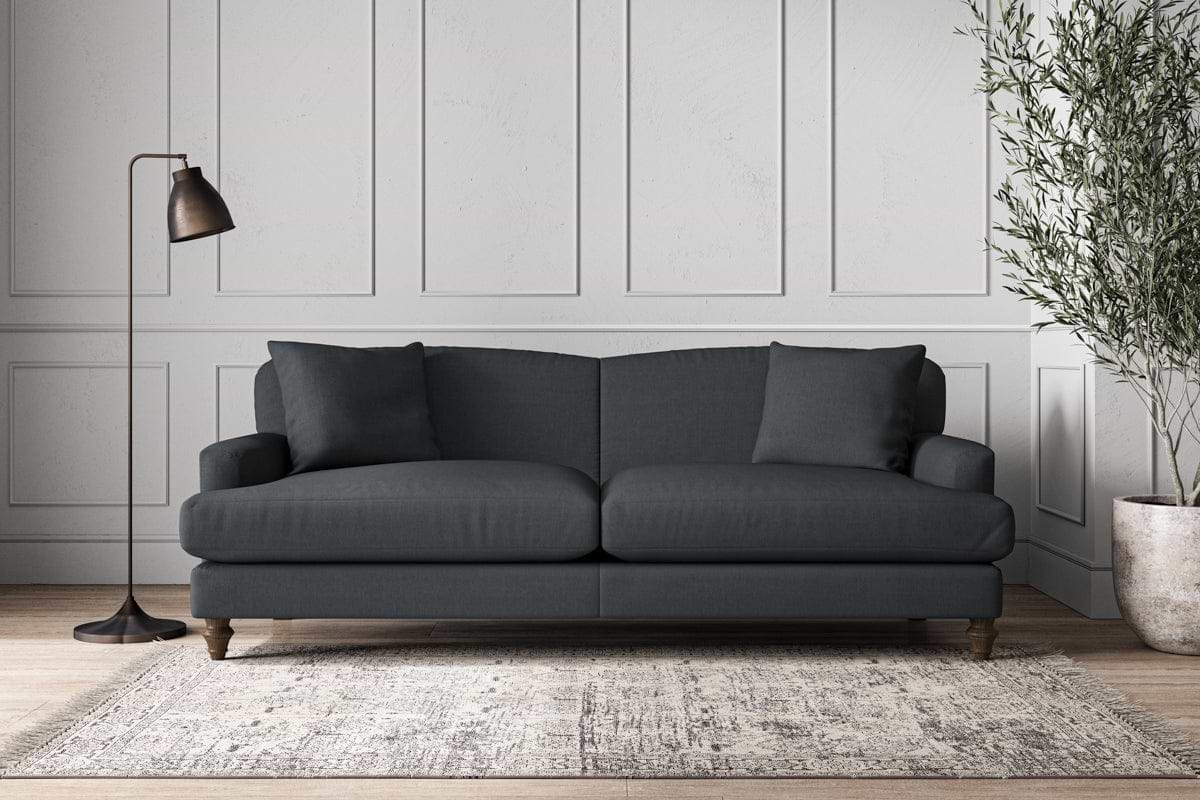 Deni Grand Sofa - Recycled Cotton Thunder-MAKE TO ORDER-Nkuku