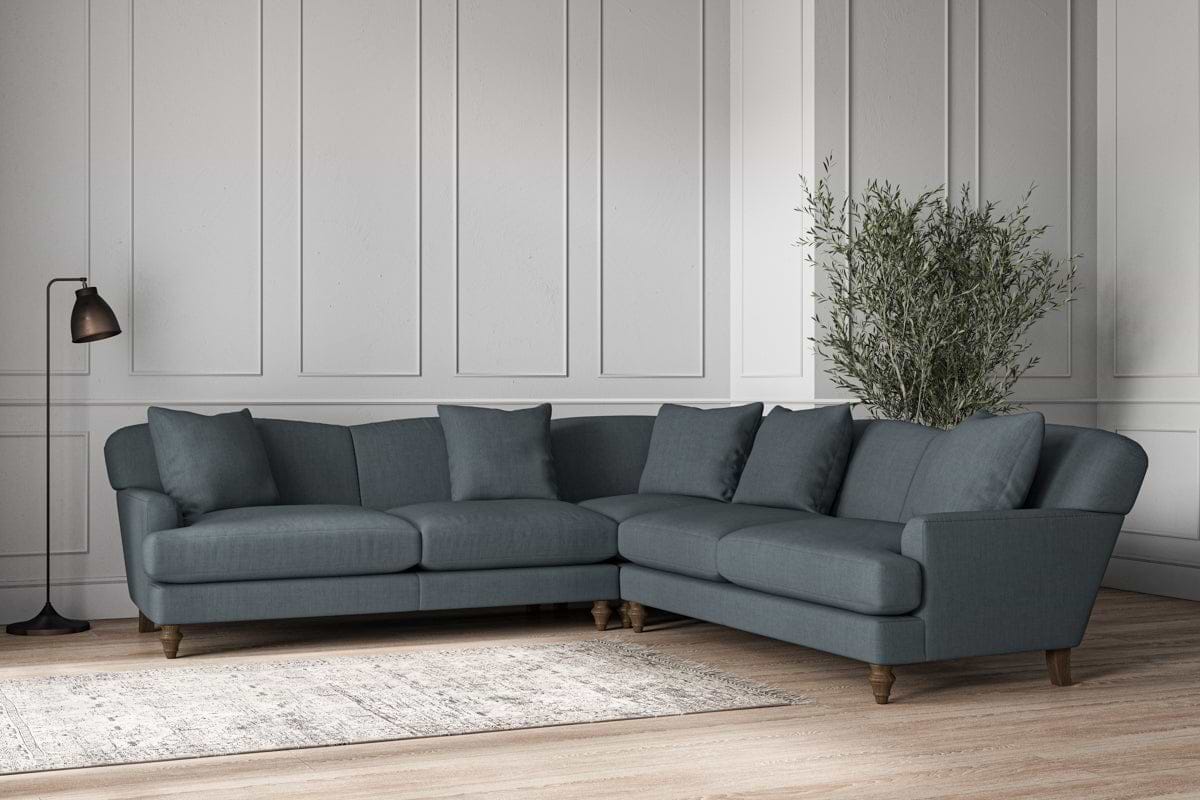 Deni Large Corner Sofa - Brera Linen Dusk